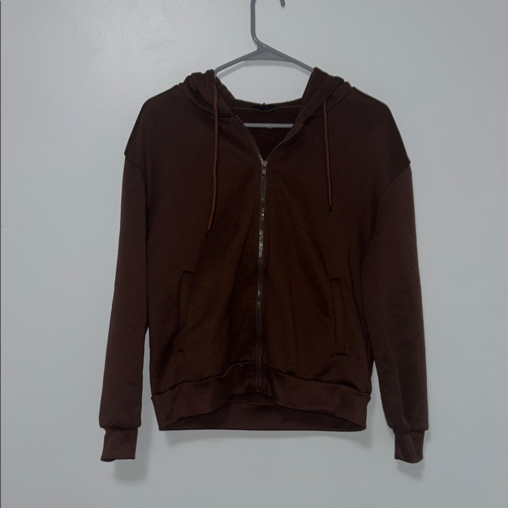 SHEIN Chocolate Brown Hoodie